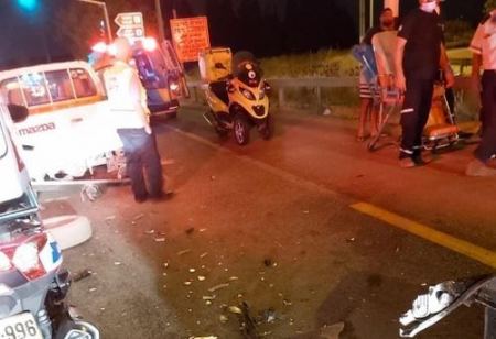 إصابة شخصين اثر حادث طرق على مفرق بركاي وادي عارة